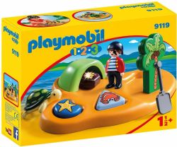 *** PLAYMOBIL 1-2-3 - ILE DE PIRATE #9119